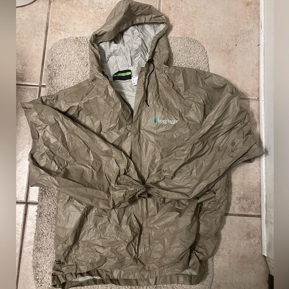 Frogg togg tan rain jacket